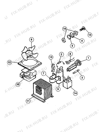 Взрыв-схема микроволновой печи Zanussi ZM926TS - Схема узла Electrical equipment